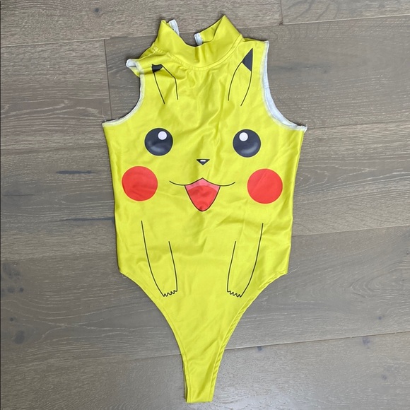 Tops Yellow Pikachu Bodysuit Poshmark